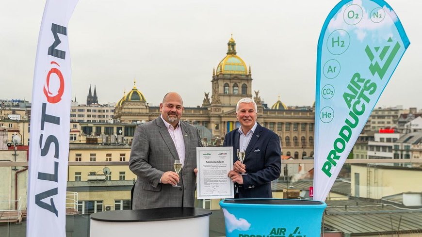 Alstom and Air Products sign a Memorandum of Understanding with an objective to introduce hydrogen trains in the Czech Republic
